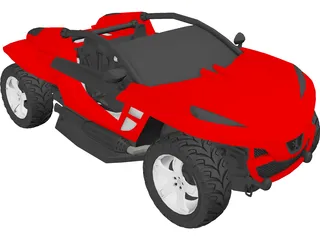 Peugeot Hoggar Concept 3D Model preview