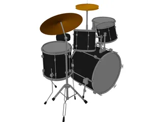 Drum Set 3D Model preview