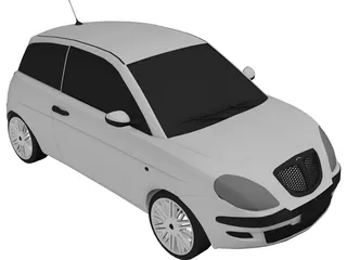 Lancia Ypsilon (2003) 3D Model preview