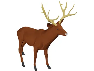 Deer Mule 3D Model preview
