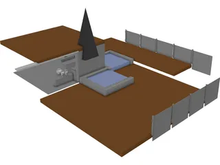 Parrilla Exterior 3D Model preview