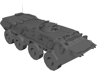 BTR-80 Armored Personnell Carrier 3D Model preview
