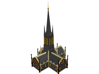 Cathedral 3D Model preview