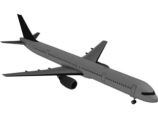 Boeing 757-300 3D Model preview