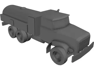 ZIL-131 Fuel Truck 3D Model preview