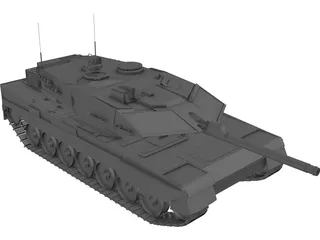 Leopard 2 A5 3D Model preview