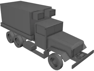 M35A2 Radio Truck 3D Model preview