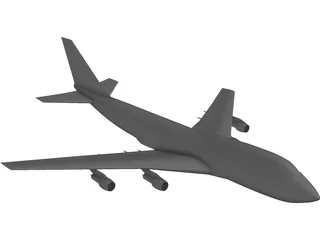 Boeing 747-200 3D Model preview