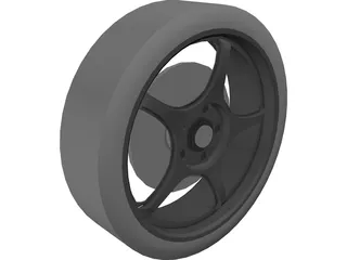 Wheel 3D Model preview