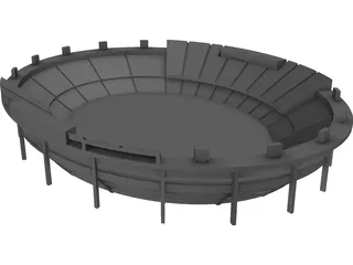 Modern Stadium 3D Model preview