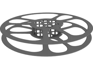 Reel Spool 3D Model preview