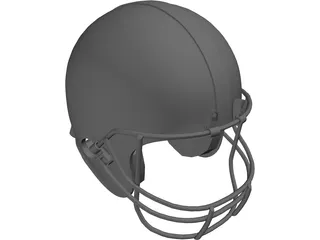 Football Helmet 3D Model preview