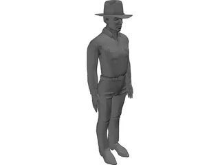 Cowboy 3D Model preview