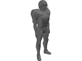 Football Player 3D Model preview