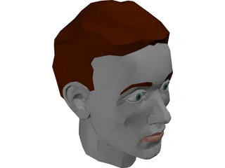 Face Muscles And Head 3D Model preview