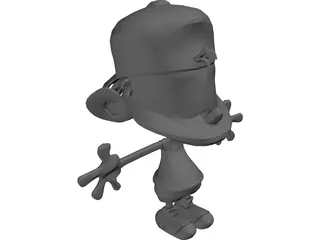 Kid Paddle 3D Model preview
