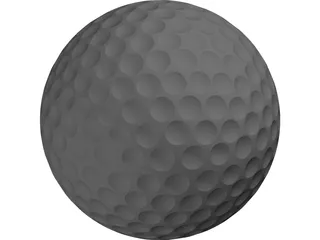 Golf Ball 3D Model preview
