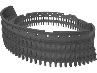 Coliseum Roman 3D Model preview