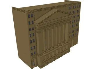 New York Stock Exchange 3D Model preview