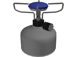Gas Primus with Balloon for Outdoors 3D Model preview