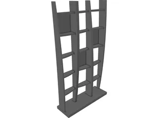 Bookcase 3D Model preview
