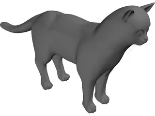 Cat 3D Model preview