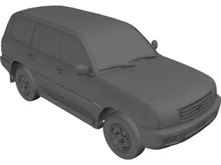 Toyota Land Cruiser (1998) 3D Model preview