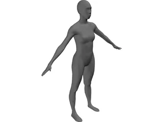 Woman African-American 3D Model preview