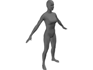 Woman European 3D Model preview