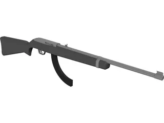 Ruger Rifle 3D Model preview