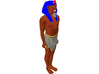 Egyptian Statue 3D Model preview