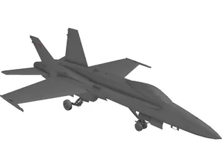 F-18A 3D Model preview