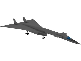 North American XB-70 Valkyrie 3D Model preview