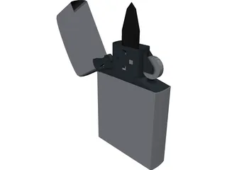 Zippo Lighter 3D Model preview