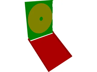 CD and Case 3D Model preview