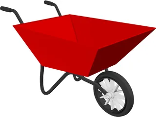 Wheelbarrow 3D Model preview