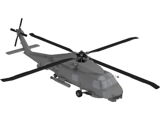 Sikorsky SH-60B Seahawk 3D Model preview