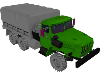 Ural 4320 3D Model preview