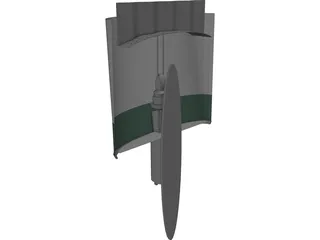 Wall Lamp 3D Model preview