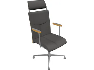 Office Chair 3D Model preview