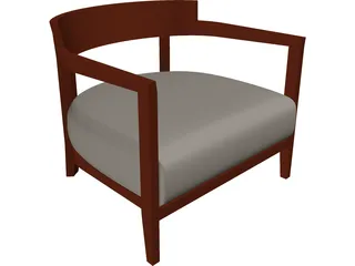 Chair Living Room 3D Model preview