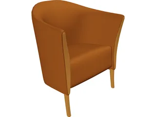 Chair Comfortable 3D Model preview
