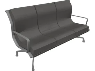 Sofa Lobby 3D Model preview