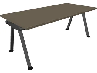 Office Table 3D Model preview