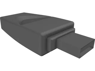 USB Thumbdrive 3D Model preview