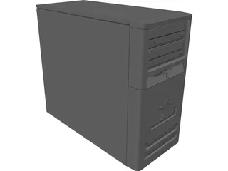 Compaq Desktop Computer 3D Model preview