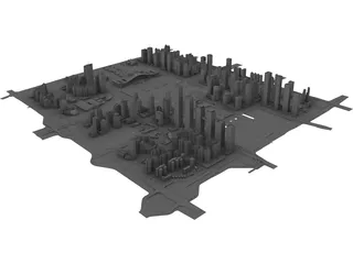 Shenzhen (China) 3D Model preview