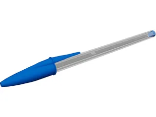Pencil Bic 3D Model preview
