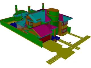 Brasilian House 3D Model preview