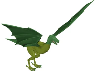 Griffin-Dragon Cross Creature 3D Model preview